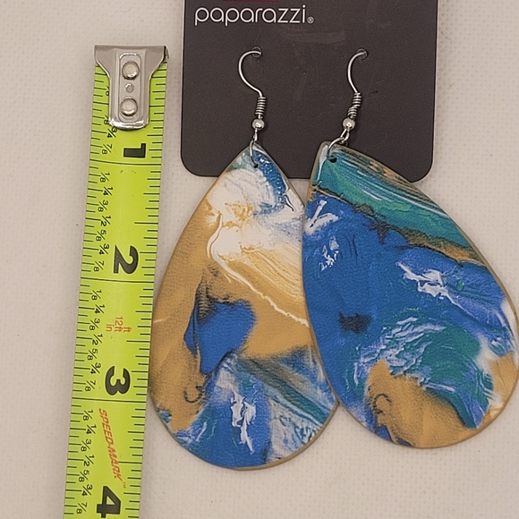 Multicolor Dangle Drop Mosaic Pattern - Picture 4 of 5